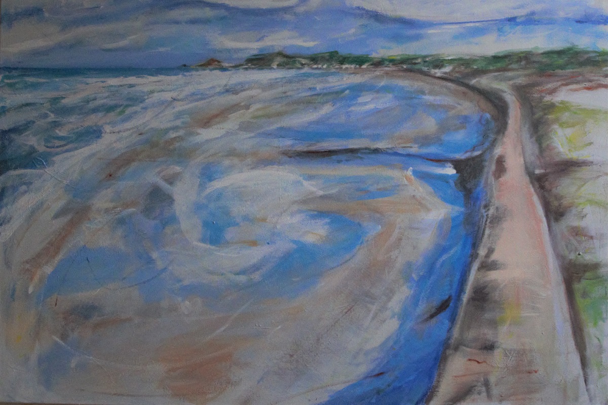 100x120 Acryl auf Leinwand