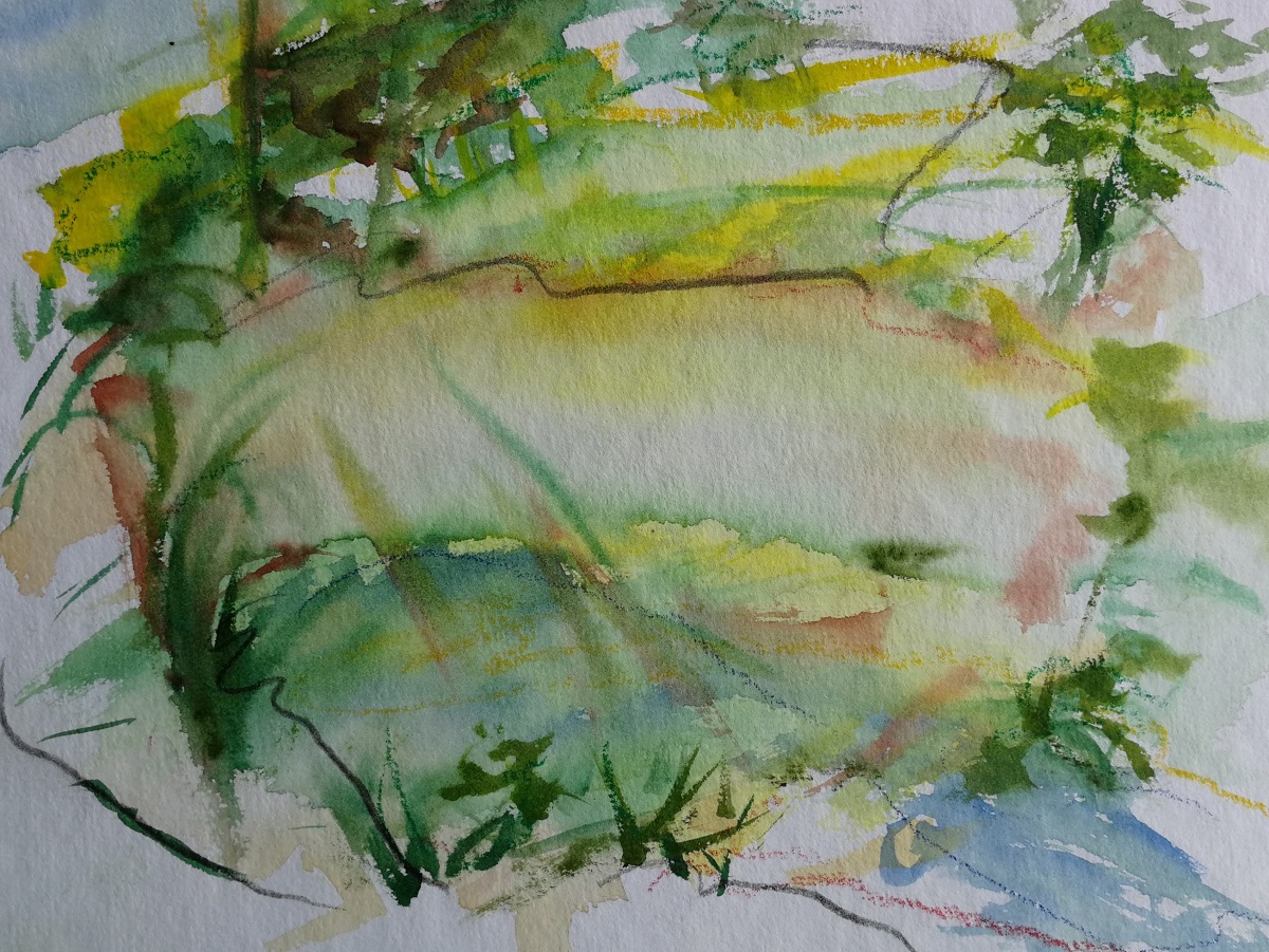 Aquarell auf Papier